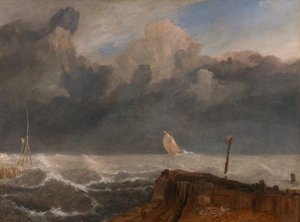 Port Ruysdael, 1826 és 1827 között. alkotó: Joseph Mallord William Turner