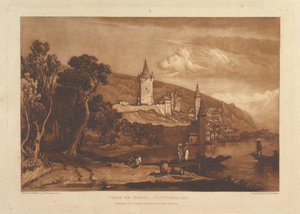 Thun városa, Svájc Liber Studiorum, XII. rész, 59. szám, január 1. alkotó: Joseph Mallord William Turner