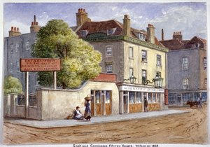 Old Goat and Compasses Inn, Marylebone Road, London, 1868 alkotó: JT Wilson