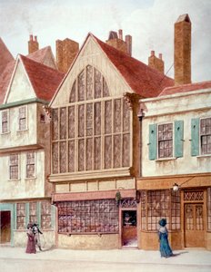 Kilátás a Trinity Hallra, Aldersgate Street, London City, 1780.