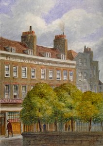 Kilátás a Bell Tavernre, Church Row, Aldgate, City of London, 1870.