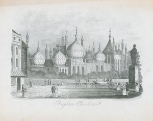 A Brighton Pavilion általános nézete alkotó: J.T. Wood