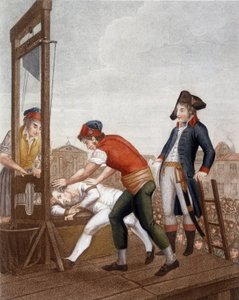Maximilien Marie Isidore de Robespierre a guillotine-nál alkotó: J. (after) Beys