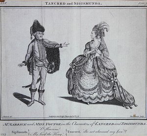 "Ó mennyország, Uram, a király" jelenet James Thomson Tancred és Sigismunda című művéből alkotó: J. (after) Roberts