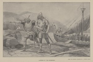 A norvégek partraszállása (litho)