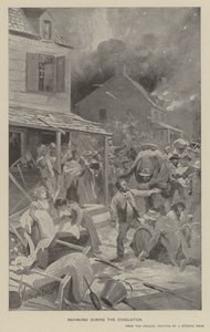 Richmond az evakuálás alatt (litho) alkotó: J. (after) Steeple Davis