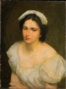 Egy elzászi lány alkotó: J. Alden Weir