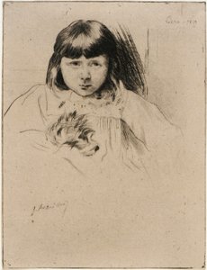 Gyp és a cigány alkotó: J. Alden Weir