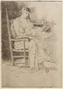 Anya és gyermeke 2. alkotó: J. Alden Weir