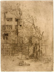 My Back Yard no. 1 alkotó: J. Alden Weir