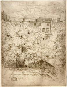 My Back Yard no. 2 alkotó: J. Alden Weir