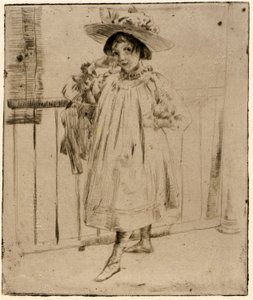 A verandán alkotó: J. Alden Weir