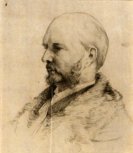 Robert Hoe portréja alkotó: J. Alden Weir