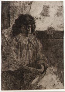 Vázlat az ablaknál 2. alkotó: J. Alden Weir