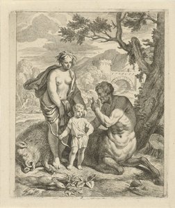 Akhilleust Chiron tanította Jelenetek Akhilleusz életéből (sorozat címe) Vitam et mortem achilli (sorozat címe) alkotó: J. Alexander Janssens
