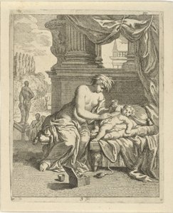 Thetis bekeni Achilleust ambróziával Jelenetek Akhilleusz életéből (sorozat címe) Vitam et mortem achilli (sorozat címe) alkotó: J. Alexander Janssens