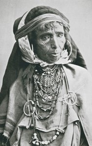 Beduin, karthágói nő (fekete-fehér fotó) alkotó: J. Andre Garrigues