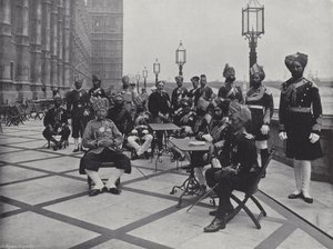 Indiai képviselők a King Edwards koronázásán alkotó: J. Benjamin Stone