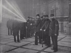 Az éjszakai tűzoltóság alkotó: J. Benjamin Stone
