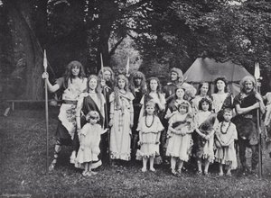 A Sherborne-i verseny, egy angol törzsfőnök, törzsek és családok alkotó: J. Benjamin Stone