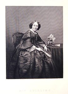 Mrs Stirling, a The Drawing Room Gallery of Eminent Personages című filmből alkotó: J. and C. (after) Watkins