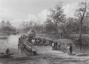 Ausztrália: Punt, Echuca (metszet).