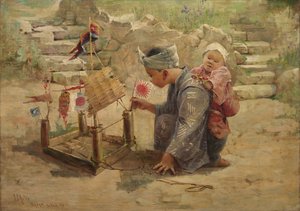 Japán fiú háborús embert épít alkotó: J. C. Arter