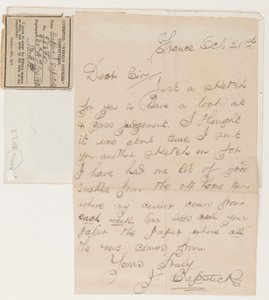 Levél a Liverpool Weekly Courier szerkesztőjének, 1917. október 21 alkotó: J. Capstick