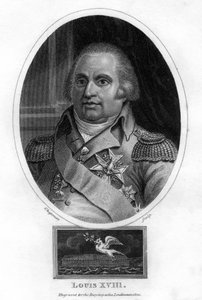 XVIII. Lajos francia király, 1820. alkotó: J. Chapman
