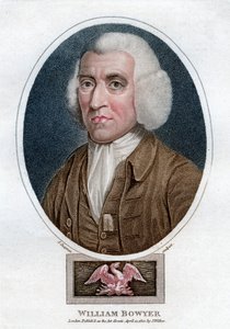 William Bowyer, 18. századi angol nyomdász és irodalmi szerkesztő, 1800. alkotó: J. Chapman