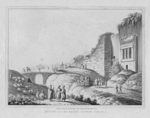 Híd a Cedron patak felett. János, 18.1, 1830