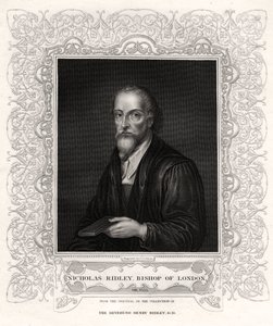 Nicholas Ridley, London püspöke, 19. század alkotó: J. Cochran