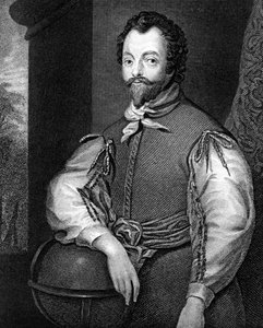 Sir Francis Drake, 16. századi angol navigátor és magánember.