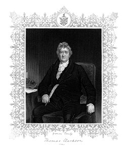 Thomas Clarkson, angol politikus és rabszolgaság-ellenes kampányoló, 19. század.