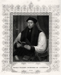 Thomas Cranmer, Canterbury érseke, XIX alkotó: J. Cochran