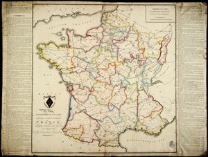 Egy új földrajzi időtöltés, amely egy teljes franciaországi körutat mutat be, tisztelettel és engedéllyel a Tiszteletreméltó Lady Georgiana Cavendishnek szentelve. alkotó: J. Enouy