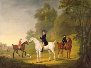 Lord Bulkeley és Harrierjei, vadásza, John Wells és Whipper-In R. Jennings, 1773