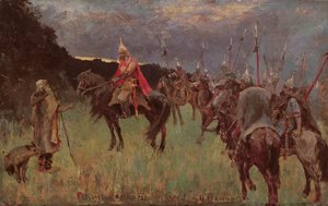 A bölcs Oleg éneke (olaj, vászon) alkotó: J. G. Myasoyedov