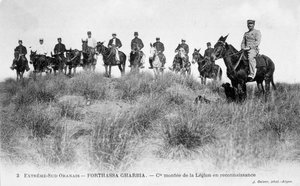 Francia Idegenlégió lovassága, Forthassa Gharbia, Algéria, c1905