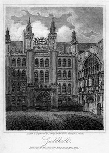 Guildhall, London City, 1817.