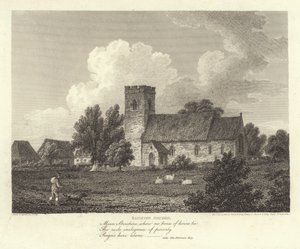 Robert Bloomfield, költő: Sapiston Church (metszet)