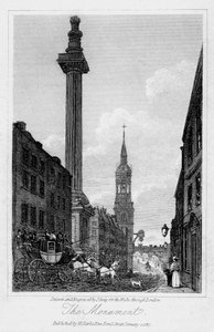 Az emlékmű, London City, 1817.