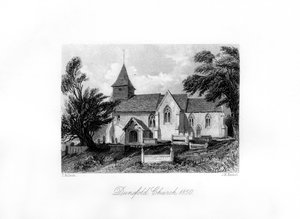 Dunsfold Church, Surrey, 1850