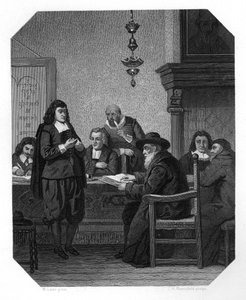 Benedict Spinoza, 17. századi holland filozófus, 1870 körül.