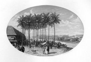 Batavia alapítása, Jáva, Holland Kelet-India, 1619, 1870 körül.