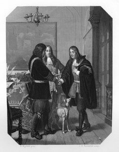 Kézfogás Cornelis Tromp és Michiel de Ruyter között, 17. század c1870