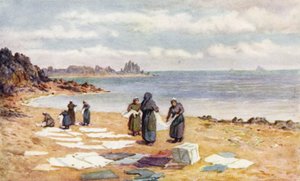 Szárítási nap La Houle-ban (színes litó)