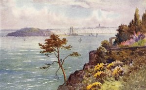 Szent Serván és a Rance Embouchure a Vicomte-tól (színes litó)