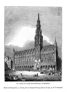 Hotel de Ville, vagyis Brüsszel városháza, 1843