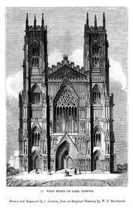 York Minster nyugati frontja, 1820-1830 1843